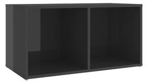 TV-bänk grå högglans 72x35x36,5 cm spånskiva - Grå