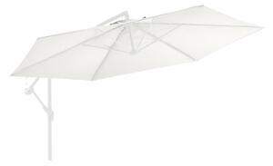 Reservtyg för frihängande parasoll sandfärgat vit 350 cm -