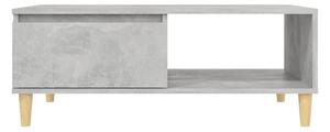 Soffbord betonggrå 90x60x35 cm spånskiva - Grå