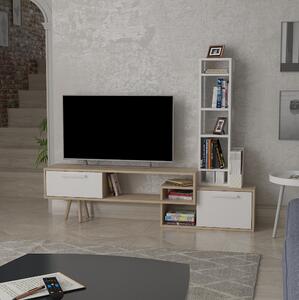 LOGGY Tv-möbelset 167 cm Vit/Natur/Brun -