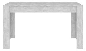 Matbord betonggrå 140x74,5x76 cm spånskiva - Grå