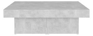 Soffbord betonggrå 90x90x28 cm spånskiva - Grå