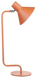 Skrivbordslampa Orange Metall 51 cm Sängbordslampa Justerbar Konformad Skärm On-Off Knapp Sovrum Vardagsrum Hemmakontor Industriell design Beliani
