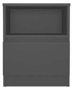 Sängbord svart 40x40x50 cm spånskiva - Svart