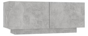 TV-skåp betonggrå 100x35x40 cm spånskiva - Grå