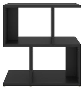 Sängbord 2 st svart 50x30x51,5 cm spånskiva - Svart