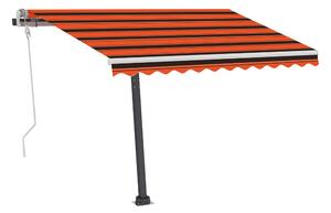 Fristående markis manuellt infällbar 350x250 cm orange/brun - Orange