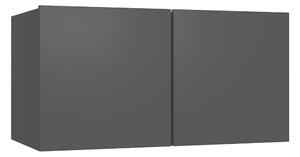 Hängande TV-skåp svart 60x30x30 cm - Svart