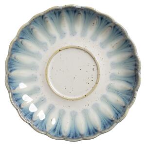 VEGA Kaffefat Flora; 13.7x2.3 cm (ØxH); Blå/Beige; Rund; 6 Styck / Förpackning