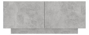 Sängbord betonggrå 100x35x40 cm spånskiva - Grå