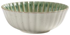 VEGA Skål Flora; 180 cl, 23.2x8.6 cm (ØxH); Grön/Beige; Rund; 2 Styck / Förpackning