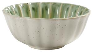 VEGA Skål Flora; 45 cl, 14.3x5.8 cm (ØxH); Grön/Beige; Rund; 6 Styck / Förpackning