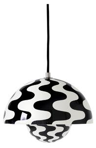 &Tradition - Flowerpot VP1 Black/White - Pendellampor - Verner Panton - Mönstrad