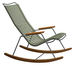 Houe - CLICK Rocking Chair - Olive Green - Solstolar - Henrik Pedersen - Metall/Trä/Plast