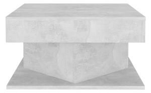 Soffbord betonggrå 57x57x30 cm spånskiva - Grå