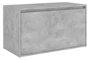Hallbänk betonggrå 80x40x45 cm spånskiva - Grå