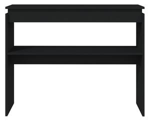 Sidobord svart 102x30x80 cm spånskiva - Svart