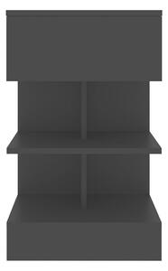 Sängbord svart 40x35x65 cm spånskiva - Svart