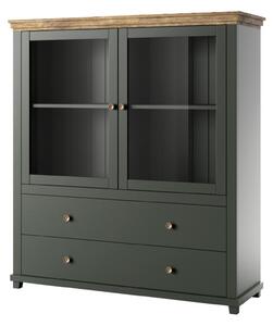 KENSTONE Highboard 42x126 cm Khaki/Natur -