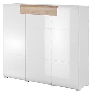 MOKKIRA Highboard 39x147 cm Vit/Natur -