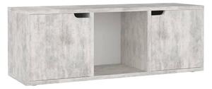 TV-bänk betong 88,5x27,5x30,5 cm spånskiva - Grå