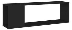 TV-bänk svart 100x24x32 cm spånskiva - Svart