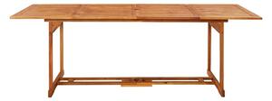 Matbord för trädgården 220x90x75 cm massiv akacia - Brun