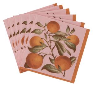 Pappersservett Orange 20-pack