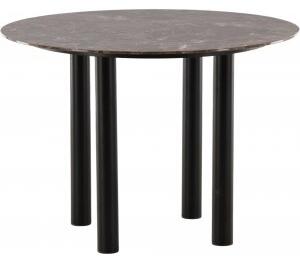 Havsten matbord Ø106 cm - Brun/svart