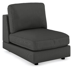 Arken 1-sits Mittmodul i Manchester 70 cm bred - Mörkgrå
