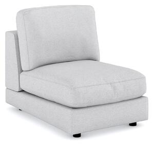 Arken 1-sits Mittmodul i Tyg 70 cm bred - Ljusgrå
