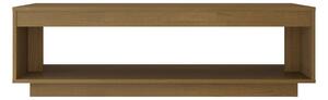 Soffbord honungbrun 110x50x33,5 cm massiv furu - Brun