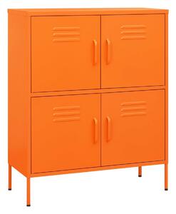 Förvaringsskåp orange 80x35x101,5 cm stål - Orange