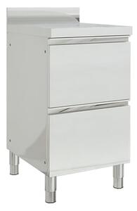 Köksskåp för storkök med 2 lådor 2 st rostfritt stål -