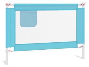 Sängskena för barn blå 90x25 cm tyg - Blå