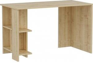 Alya skrivbord 120 x 60 cm - Safir ek - Skrivbord med hyllor | lådor, Skrivbord, Kontorsmöbler