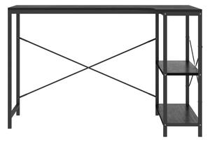 Datorbord svart 110x72x70 cm spånskiva - Svart