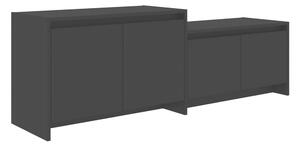 TV-bänk svart 146,5x35x50 cm spånskiva - Svart