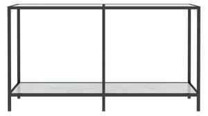 Konsolbord vit 140x35x75,5 cm härdat glas - Vit