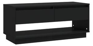 TV-bänk svart 102x41x44 cm spånskiva - Svart