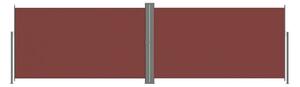 Infällbar sidomarkis 180x600 cm brun - Brun