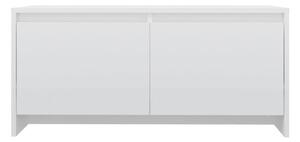 Soffbord vit högglans 90x50x41,5 cm spånskiva - Vit