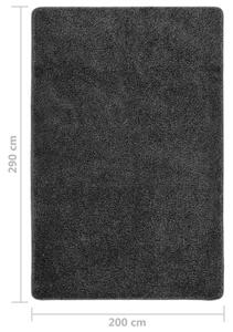Matta mörkgrå 200x290 cm halkfri - Grå