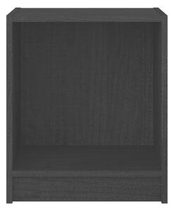 Sängbord svart 35,5x33,5x41,5 cm massiv furu - Svart