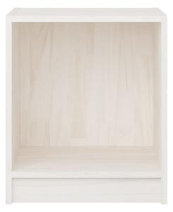 Sängbord 2 st vit 35,5x33,5x41,5 cm massivt furu - Vit