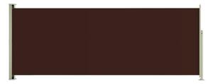 Infällbar sidomarkis 117x300 cm brun - Brun