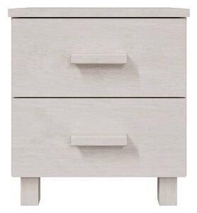 Sängbord 2 st vit 40x35x44,5 cm massiv furu - Vit