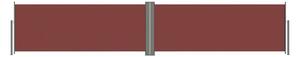 Infällbar sidomarkis 117x600 cm brun - Brun