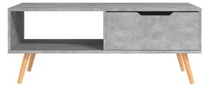 Soffbord grå 100x49,5x43 cm spånskiva - Grå