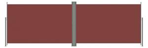 Infällbar sidomarkis 200x600 cm brun - Brun
